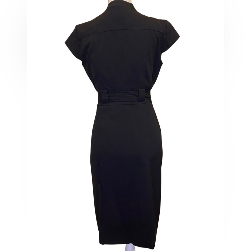 Sandra Darren Zip Front Belted Dress - Picture 3 of 9